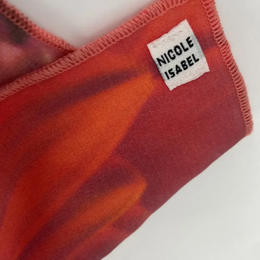 Nicole Isabel Whitney Print silk scarf